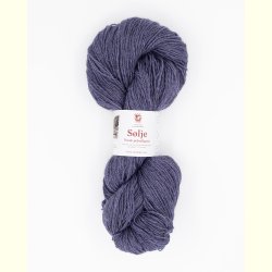 Hillesv�g - S�lje - Uldgarn - Gr�lig Lavendelbl� 642128 - 100g