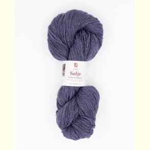 Hillesv�g - S�lje - Uldgarn - Gr�lig Lavendelbl� 642128 - 100g