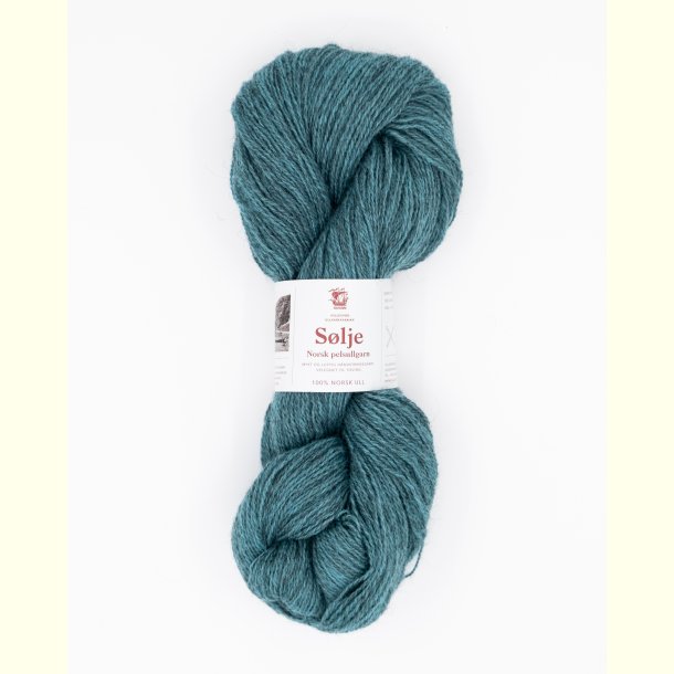 Hillesv�g - S�lje - Uldgarn - Lys Turkis 642130 - 100g