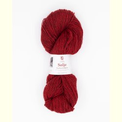 Hillesv�g - S�lje - Uldgarn - R�d 642132 - 100g
