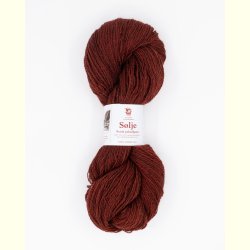 Hillesv�g - S�lje - Uldgarn - R�dbrun 642138 - 100g