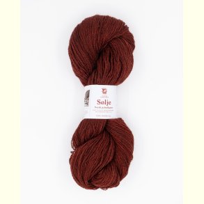 Hillesv�g - S�lje - Uldgarn - R�dbrun 642138 - 100g
