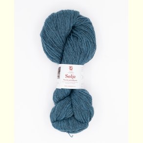 Hillesv�g - S�lje - Uldgarn - St�vet Flybl� 642139 - 100g