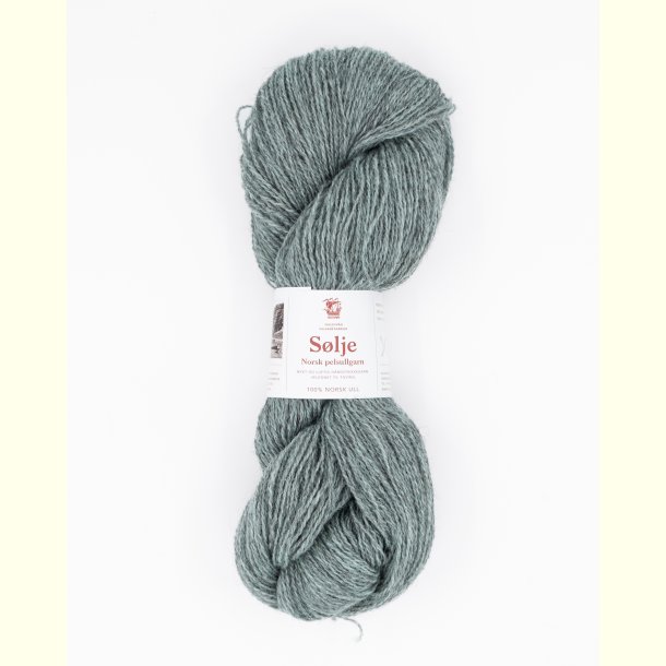 Hillesv�g - S�lje - Uldgarn - St�vet Ismint 642140 - 100g