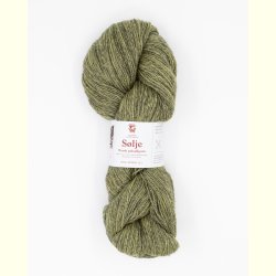 Hillesv�g - S�lje - Uldgarn - St�vet Lys Lime 642142 - 100g