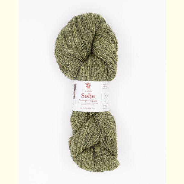 Hillesv�g - S�lje - Uldgarn - St�vet Lys Lime 642142 - 100g