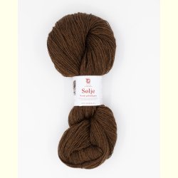 Hillesv�g - S�lje - Uldgarn - Brun 642147 - 100g