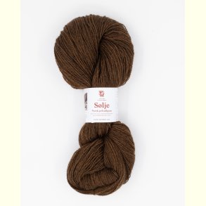 Hillesv�g - S�lje - Uldgarn - Brun 642147 - 100g