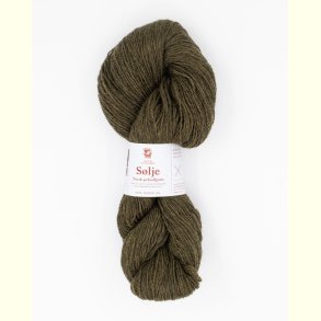 Hillesv�g - S�lje - Uldgarn - Olivenbrun 642148 - 100g