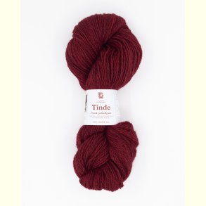 Hillesv�g - Tinde - Uldgarn - Burgunder 652104 - 100g