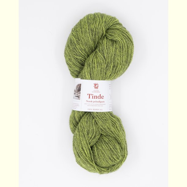 Hillesv�g - Tinde - Uldgarn - Lime 652107 - 100g
