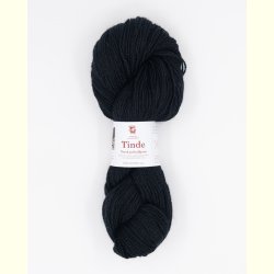 Hillesv�g - Tinde - Uldgarn - Sort 652109 - 100g