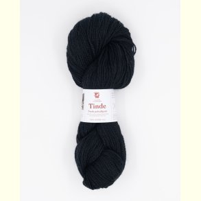 Hillesv�g - Tinde - Uldgarn - Sort 652109 - 100g