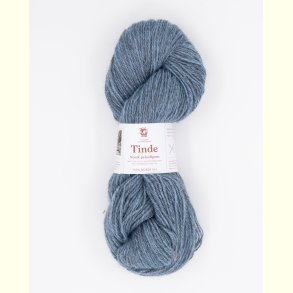 Hillesv�g - Tinde - Uldgarn - Lys Denimbl� 652113 - 100g