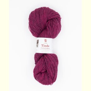 Hillesv�g - Tinde - Uldgarn - M�rk Rosa 652114 - 100g