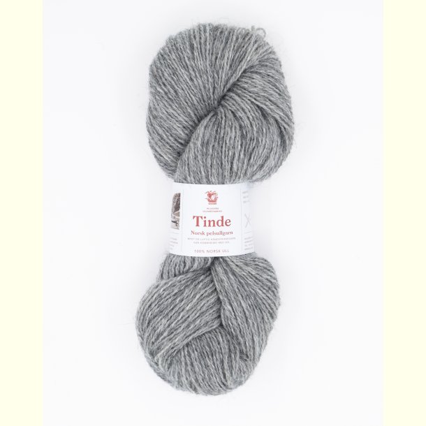 Hillesv�g - Tinde - Uldgarn - Naturgr� 652115 - 100g