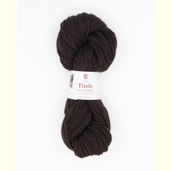 Hillesv�g - Tinde - Uldgarn - M�rk Brun 652116 - 100g