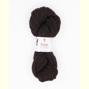 Hillesv�g - Tinde - Uldgarn - M�rk Brun 652116 - 100g