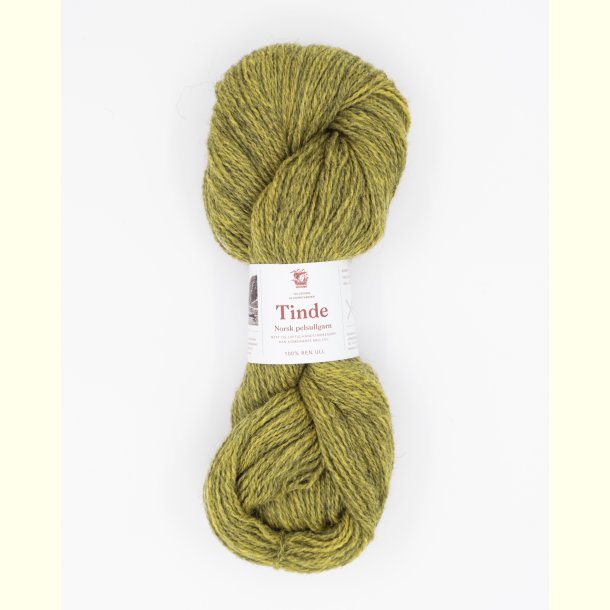 Hillesv�g - Tinde - Uldgarn - Gul 652119 - 100g