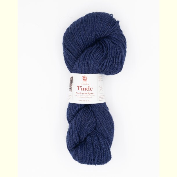 Hillesv�g - Tinde - Uldgarn - Lys Marine 652125 - 100g