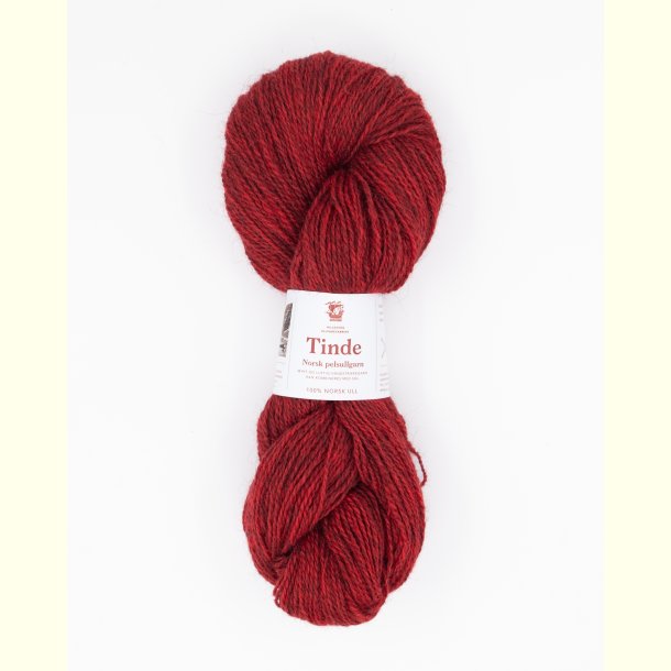 Hillesv�g - Tinde - Uldgarn - R�d 652132 - 100g