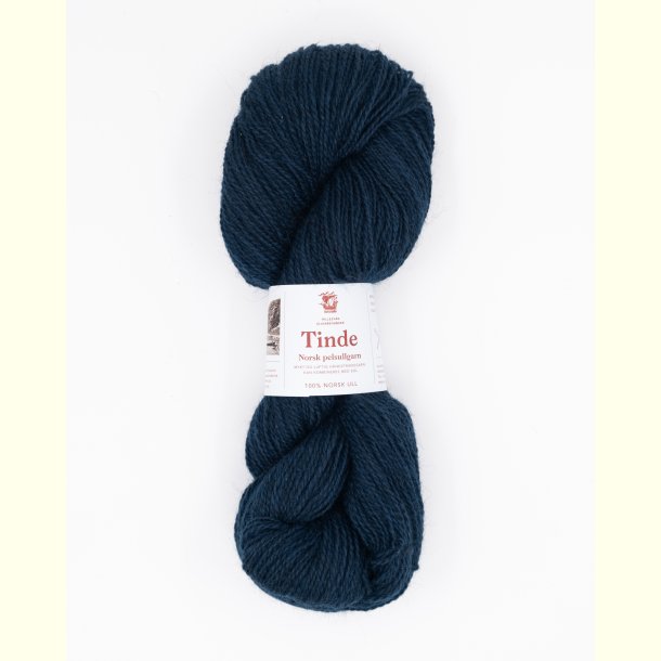Hillesv�g - Tinde - Uldgarn - Marinebl� 652133 - 100g