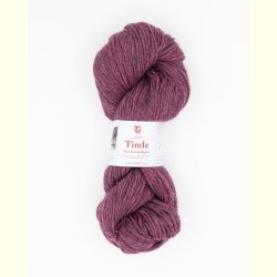 Hillesv�g - Tinde - Uldgarn - St�vet Rosa 652137 - 100g