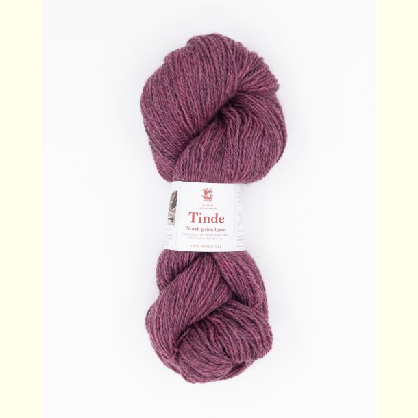 Hillesv�g - Tinde - Uldgarn - St�vet Rosa 652137 - 100g