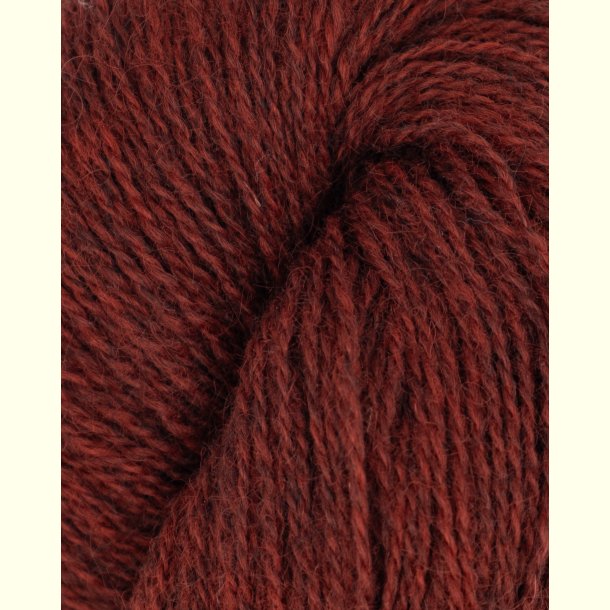 Hillesv�g - Tinde - Uldgarn - R�dbrun 652138 - 100g