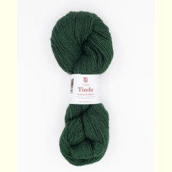 Hillesv�g - Tinde - Uldgarn - Ren Gr�n 652141 - 100g