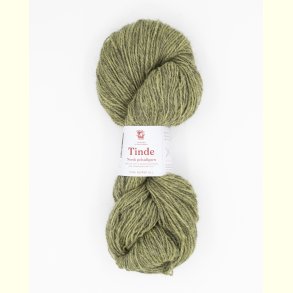 Hillesv�g - Tinde - Uldgarn - St�vet Lys Lime 652142 - 100g