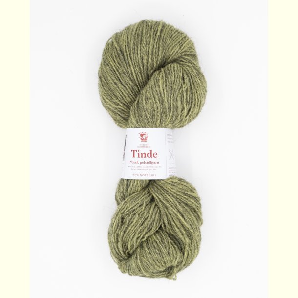 Hillesv�g - Tinde - Uldgarn - St�vet Lys Lime 652142 - 100g