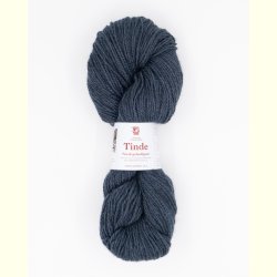 Hillesv�g - Tinde - Uldgarn - Bl�gr� 652143 - 100g