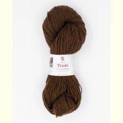 Hillesv�g - Tinde - Uldgarn - Brun 652147 - 100g