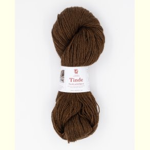 Hillesv�g - Tinde - Uldgarn - Brun 652147 - 100g