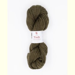 Hillesv�g - Tinde - Uldgarn - Olivenbrun 652148 - 100g