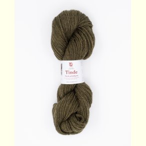 Hillesv�g - Tinde - Uldgarn - Olivenbrun 652148 - 100g