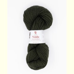 Hillesv�g - Vidde - Uldgarn - M�rk Olivengr�n 69304 - 100g