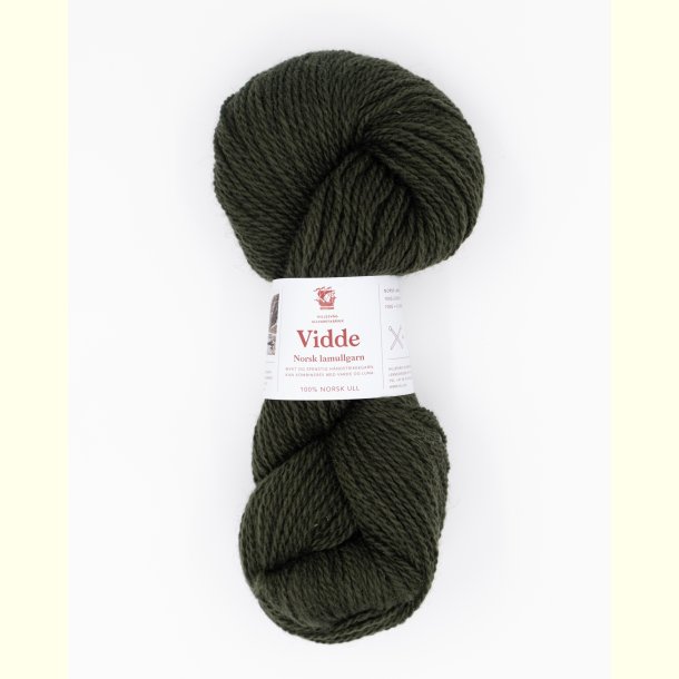 Hillesv�g - Vidde - Uldgarn - M�rk Olivengr�n 69304 - 100g