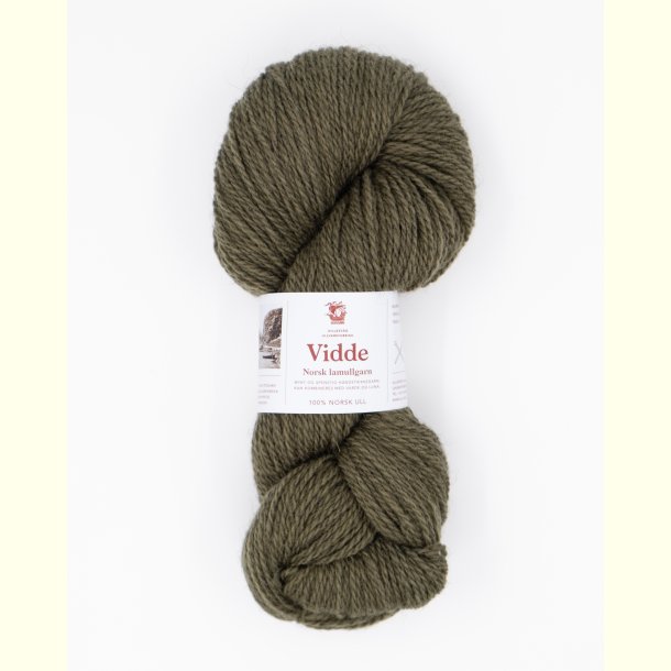Hillesv�g - Vidde - Uldgarn - St�vet Oliven 69337 - 100g