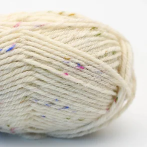 BC Garn - Vesterhavet - Uldgarn - White Confetti Tweed 101 - 50g