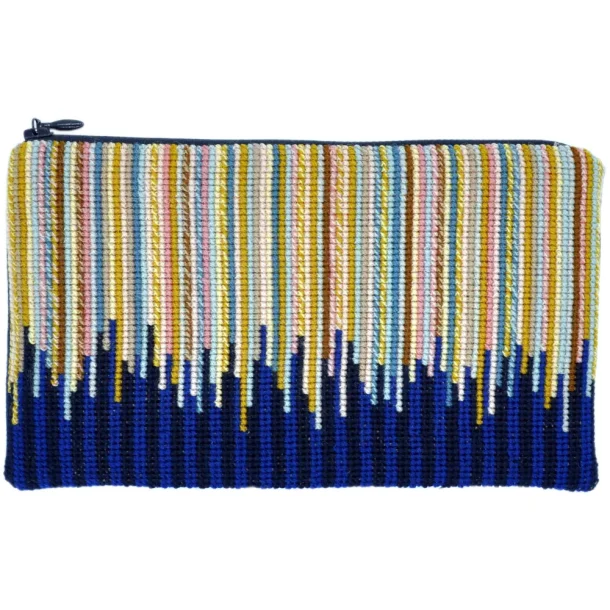 Fru Zippe - Broderikit - Color surf Pung