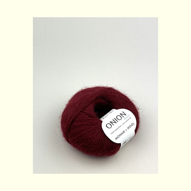 Onion Garn - Mohair + Wool - Vinr�d (318) - 50g