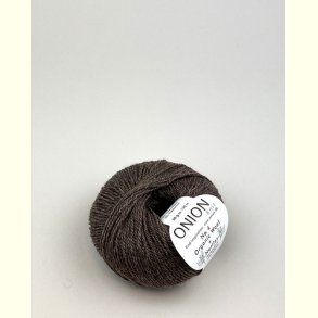 Onion Garn - No.4 Organic Wool + Nettles - uld/n�ldefiber garn - Brun 803 - 50g