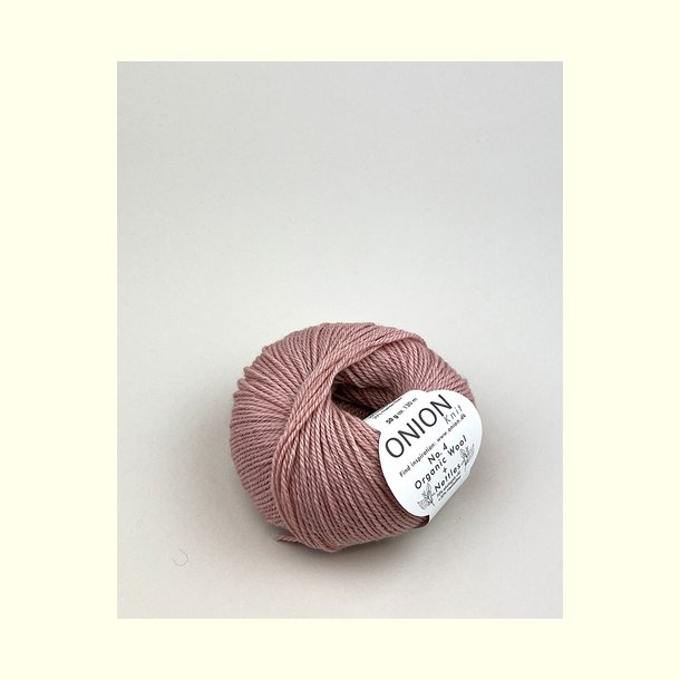 Onion Garn - No.4 Organic Wool + Nettles - uld/n�ldefiber garn - Laks 804 - 50g