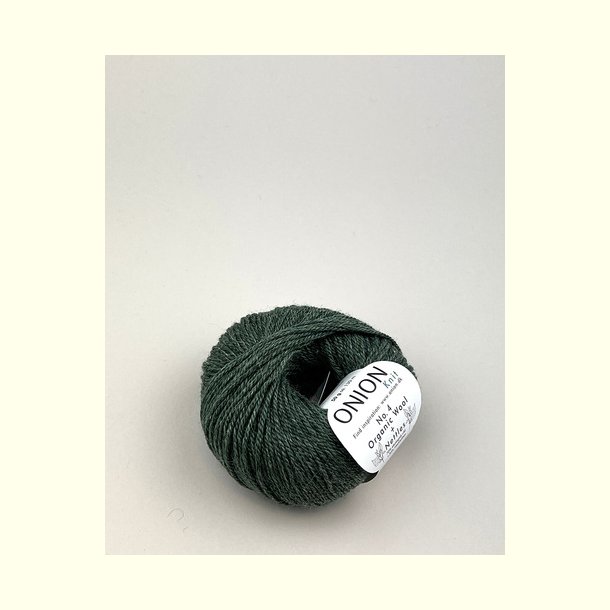 Onion Garn - No.4 Organic Wool + Nettles - uld/n�ldefiber garn - Flaskegr�n 806 - 50g