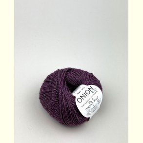 Onion Garn - No.4 Organic Wool + Nettles - uld/n�ldefiber garn - M�rk Lilla 812 - 50g