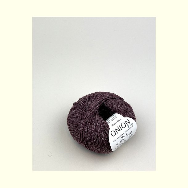 Onion Garn - No.4 Organic Wool + Nettles - uld/n�ldefiber garn - Lilla 819 - 50g