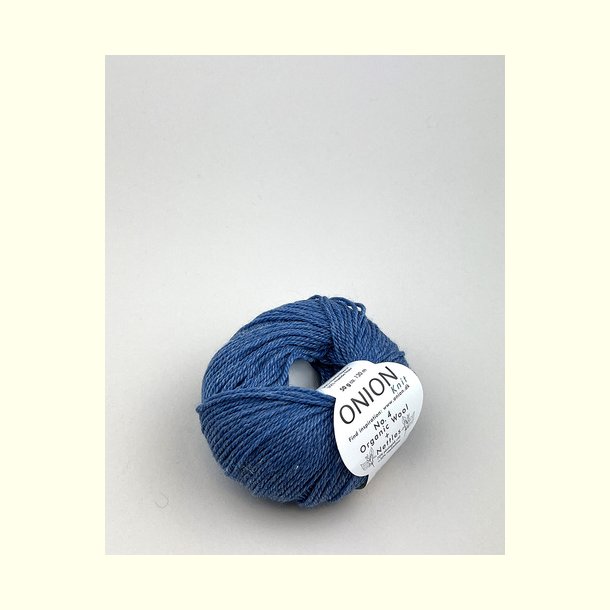Onion Garn - No.4 Organic Wool + Nettles - uld/n�ldefiber garn - Bl� 820 - 50g