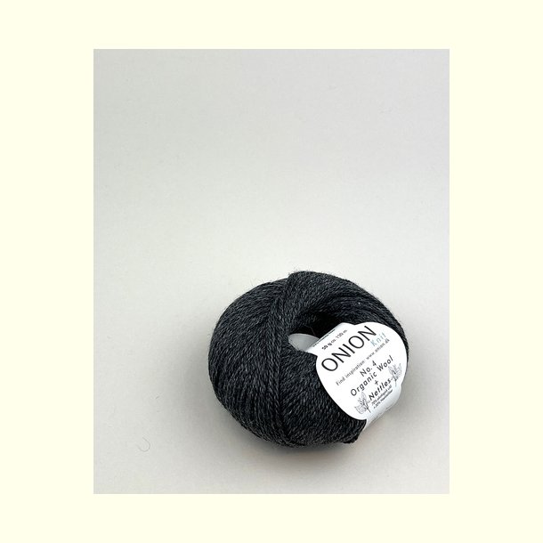 Onion Garn - No.4 Organic Wool + Nettles - uld/n�ldefiber garn - M�rk Bl� 829 - 50g